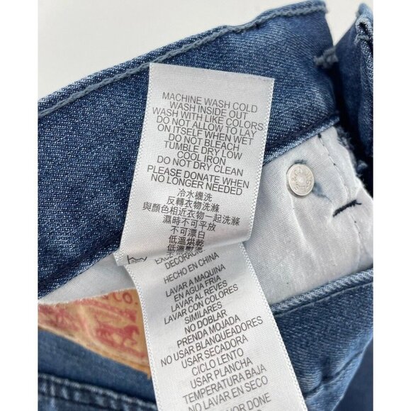 Levis 514 Jeans Boys 14 Straight Regular 27x27 Blue Faded Med. Wash Denim - Picture 6 of 9